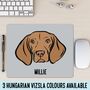 Personalised Hungarian Vizsla Mouse Mat, thumbnail 1 of 4