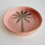 Handmade Pink And Gold Ceramic Palm Tree Ring Dish, thumbnail 6 of 8