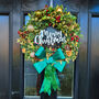 Christmas Wreath With Traditional Scent And Bow 20 Inch, thumbnail 5 of 11