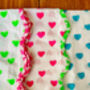 Handmade Scallop Neon Napkins, thumbnail 3 of 7