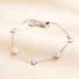 Stainless Steel Heart Charm Bracelet In Silver, thumbnail 1 of 2