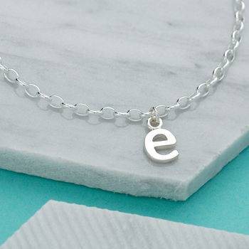 Personalised Silver Initial Charm Bracelet By Lily Charmed Personalised Silver Initial Charm Bracelet