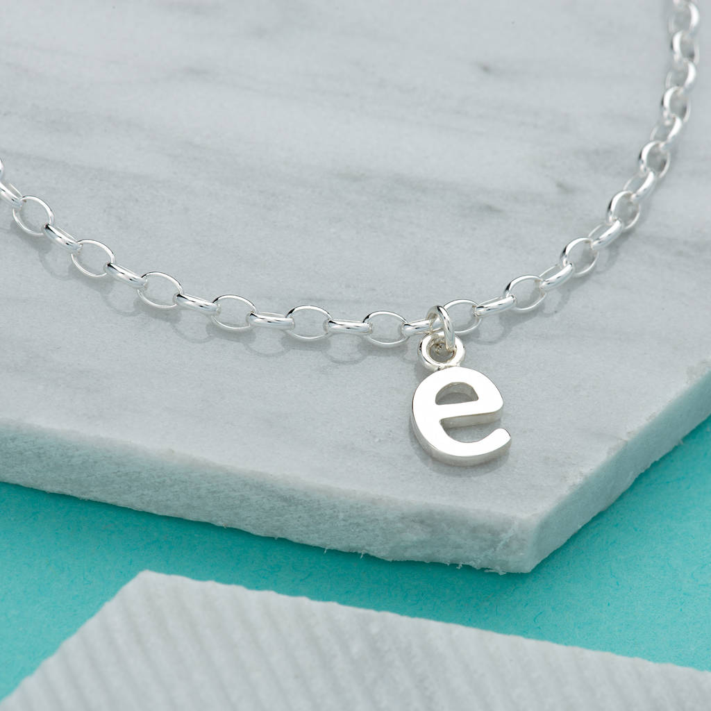 personalised silver initial charm bracelet by lily charmed | www.bagsaleusa.com