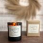 Dark Honey And Tobacco Scented Soy Candle, thumbnail 2 of 2