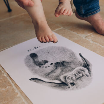 Personalised Baby Rabbit Footprint Kit, 2 of 9