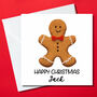 Personalised Gingerbread Christmas Card, thumbnail 1 of 2
