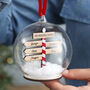 Personalised Family Christmas Sign Post Bauble, thumbnail 1 of 6