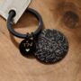 Star Map Memorable Date Black Steel Keyring, thumbnail 1 of 11