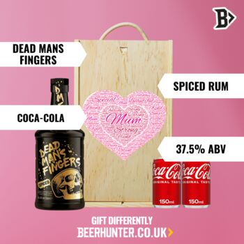 Mum Dead Mans Fingers Original Spiced Rum Gift Set With Colas, 2 of 6