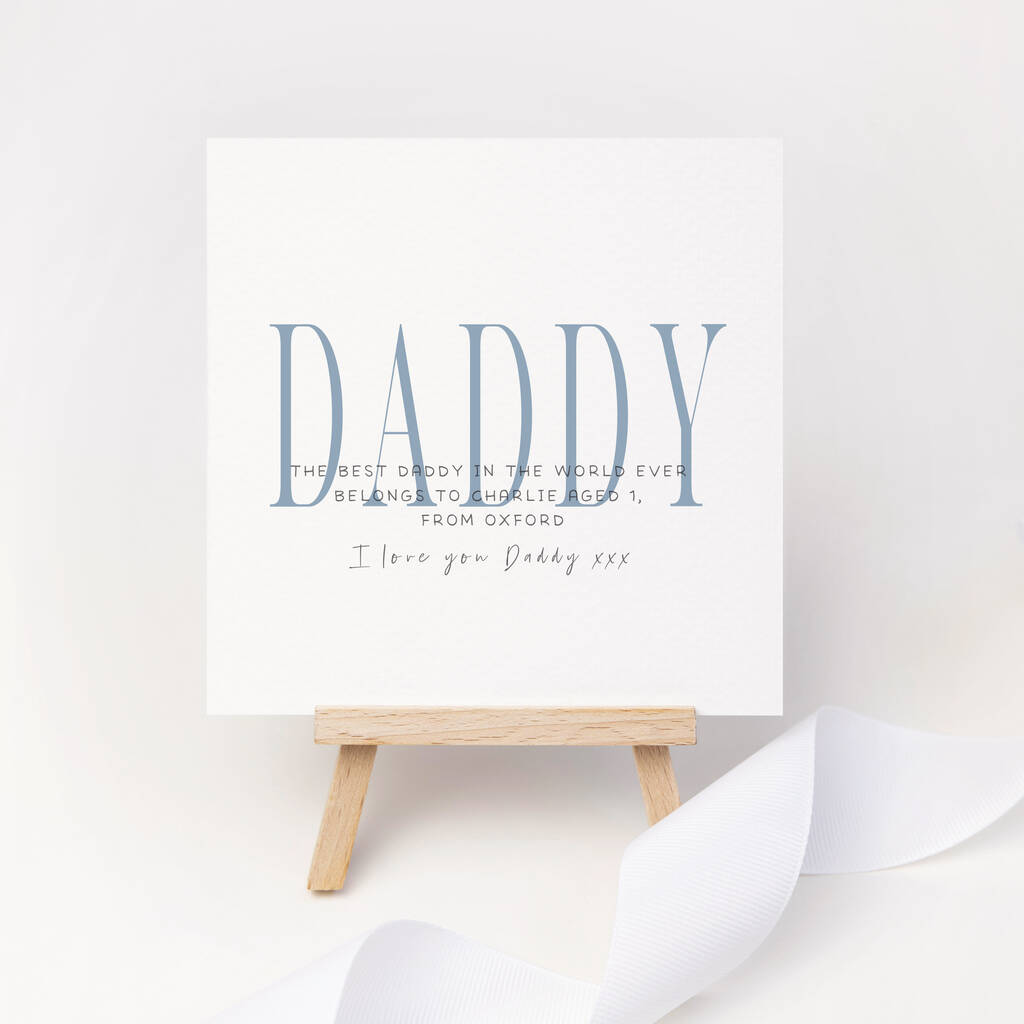 Personalised The Best Daddy In The World Card, 1 of 5