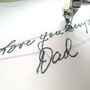 Personalised Handwriting Framed Embroidery, thumbnail 5 of 5