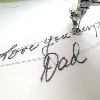 Personalised Handwriting Framed Embroidery, 5 of 5