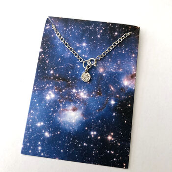 Sterling Silver Tiny Full Moon Anklet, 10 of 11