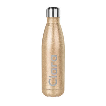 Personalised Glitter Insulated Water Bottle, 5 of 12