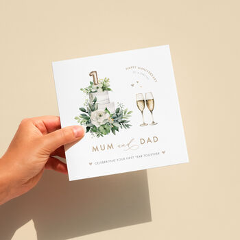 Personalised Emerald 55th Wedding Anniversary Card, 4 of 5