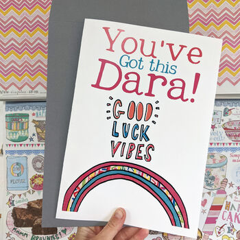 Personalised Big Good Luck Card, 2 of 10