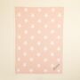 Personalised Pink Star Intarsia Blanket, thumbnail 4 of 7