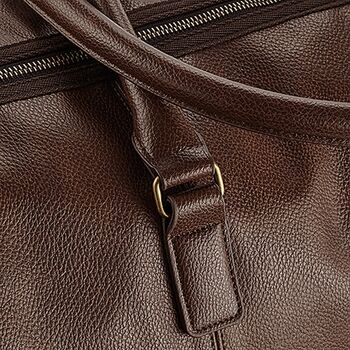 Personalised Classic Faux Leather Garment Weekender Bag, 5 of 10