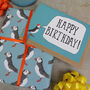 Luxury Green Puffin Gift Wrap And Card Set, thumbnail 1 of 5