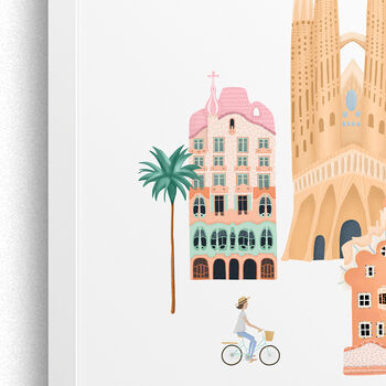 Personalised Barcelona City Print, 5 of 6