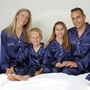 Personalised Navy Satin Family Set Pyjamas, thumbnail 2 of 11