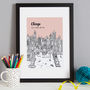 Personalised Chicago Print, thumbnail 4 of 10