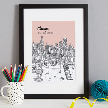 Personalised Chicago Print, 4 of 10