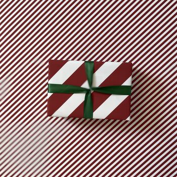Red Candy Stripe Luxury Wrapping Paper, 8 of 9