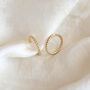 14 Carat Gold 8mm Braided Helix Hoop Earring, thumbnail 3 of 5