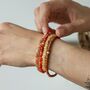 Sacral Chakra Bracelet Set For Creativity And Emotional Balance, thumbnail 3 of 5
