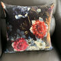 Luxury Velvet Flower Cushion, thumbnail 1 of 3