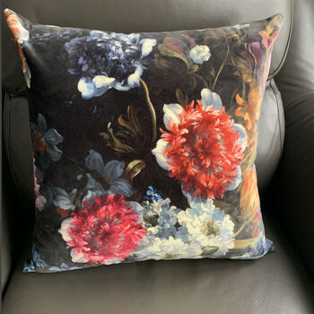 Luxury Velvet Flower Cushion, 2 of 4