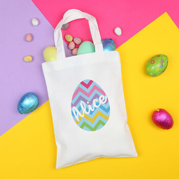 Personalised Colourful Easter Egg Hunt Bag, 3 of 3