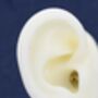 Three Pearl Huggie Hoop Earrings In Sterling Silver, thumbnail 7 of 12