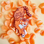 Orange Tiger Enamel Pin, thumbnail 1 of 1