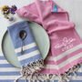 Personalised Kitchen Apron And Hand Towel, Cotton Anniversary Gift, thumbnail 5 of 12