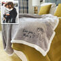 Personalised Embroidered Photo Mochal Sherpa Blanket, thumbnail 3 of 11