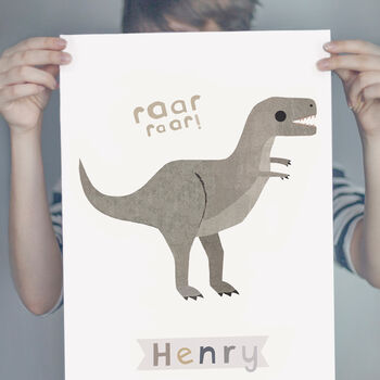 Personalised Dinosaur Print, 5 of 8