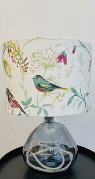 Fossil Grey 29cm Recycled Glass Table Lamp, 4 of 4