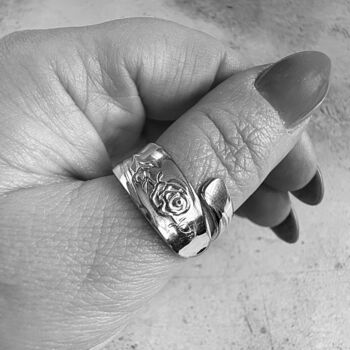 Lasting Rose Vintage Spoon Ring, 5 of 5