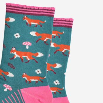 Women's Bamboo Socks Woodland Fox, 3 of 5