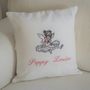 Personalised Cushion With Seated Ballerina Motif, thumbnail 1 of 2