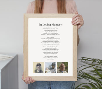Personalised Use Your Own Photo And Poem Print, 9 of 10