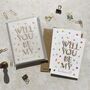 Wildflower Letters Will You Be My Bridesmaid Card, thumbnail 5 of 5