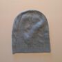 Unisex Pure Cashmere Textured Beanie, thumbnail 2 of 9