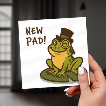 New Pad Card – Funny Frog Housewarming Card, 5 of 7