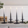 Four Ombre Realistic Flame LED Taper Candles, thumbnail 1 of 2