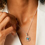 Throat Chakra Turquoise Necklace Silver / Gold Plated, thumbnail 3 of 12