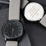 Personalised Mens Black And Grey Watch In Gift Box, thumbnail 9 of 9
