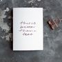 'This Is Better Than A Text' Rose Gold Foil Card, thumbnail 5 of 6
